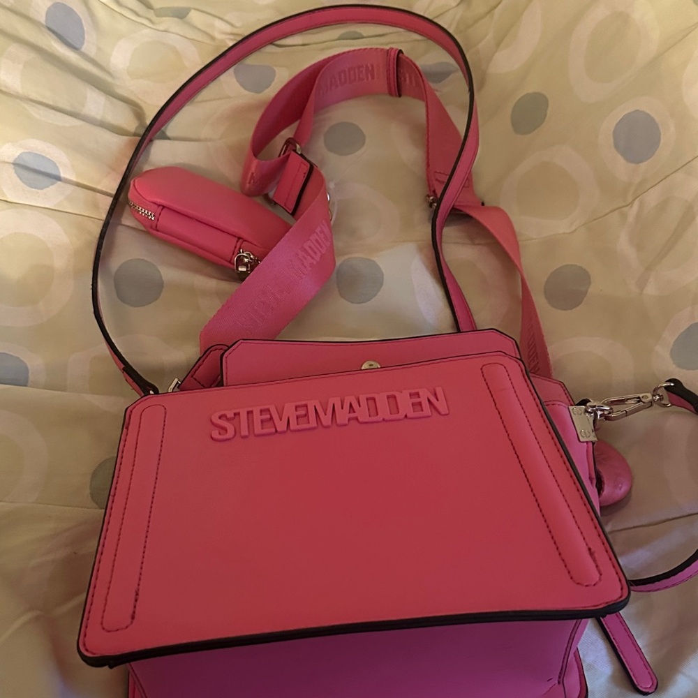 Steve Madden Vibrant Pink Crossbody Bag